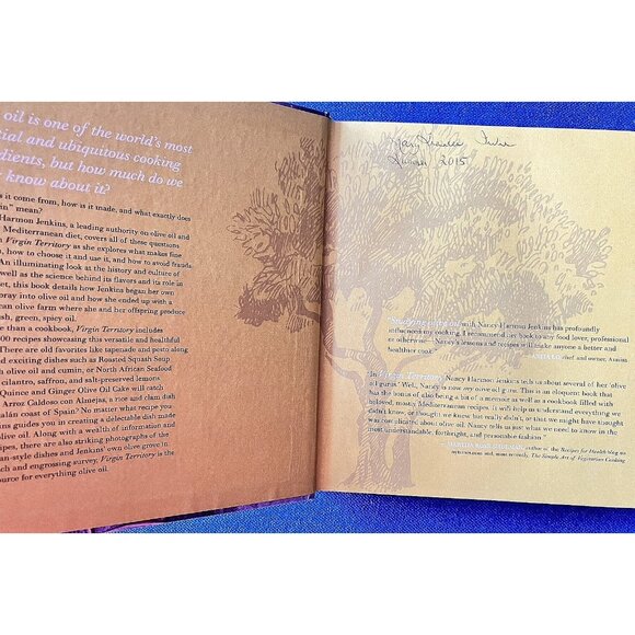 Cookbook Virgin Territory The World Of Olive Oil Nancy H. Jenkins Signed Recipes - Picture 3 of 16